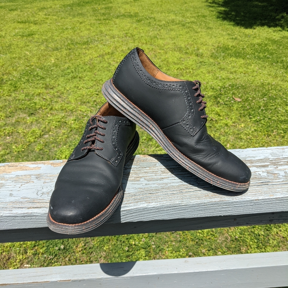 Cole Haan Matte Black/Grey Mens Shoes
